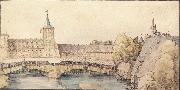 Albrecht Durer The covered Footbridge at the haller Gate in Nuremberg oil painting picture wholesale